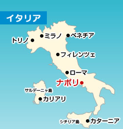 ナポリの地図
